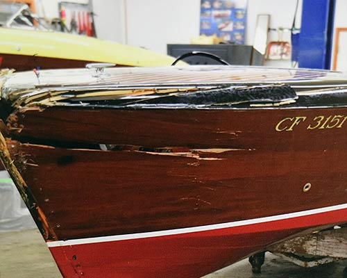 Mahogony Wood Boat Repair Restoration Custom Build